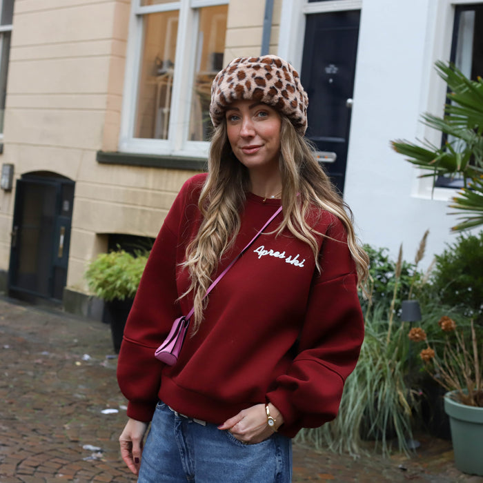 Love après ski sweater burgundy