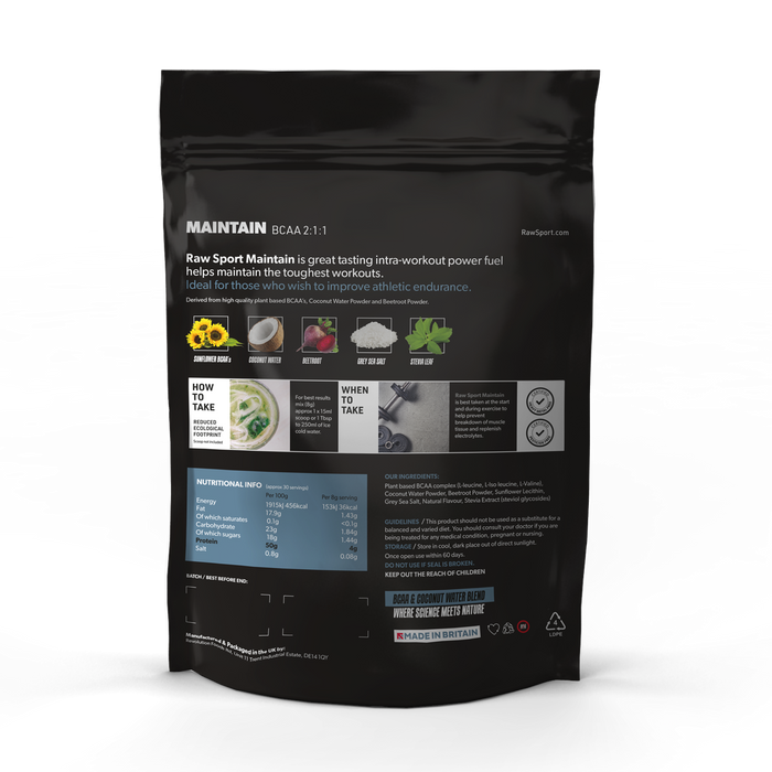 Maintain BCAA Powder - Raw Sport