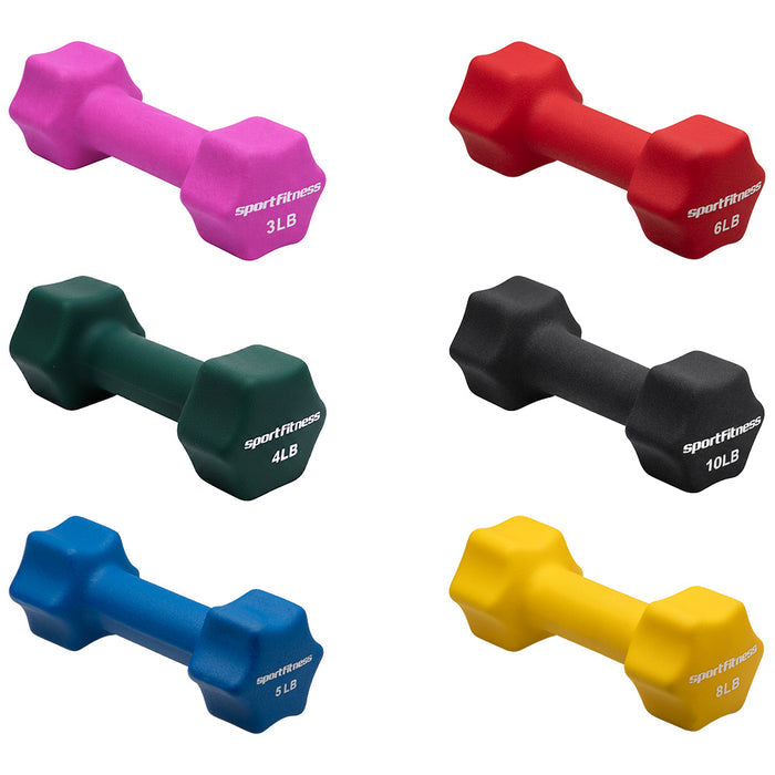 Mancuerna en neopreno Sportfitness de colores
