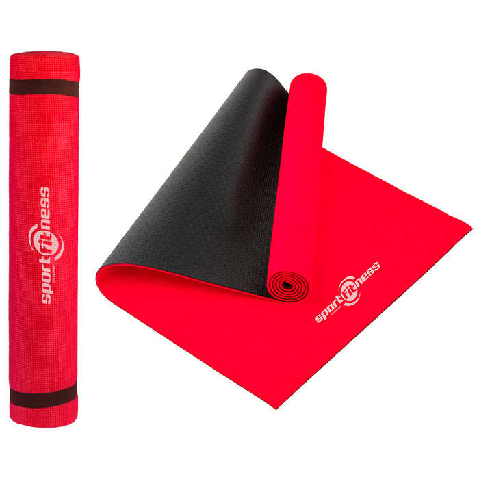 Mat de Yoga Doble Faz Rojo