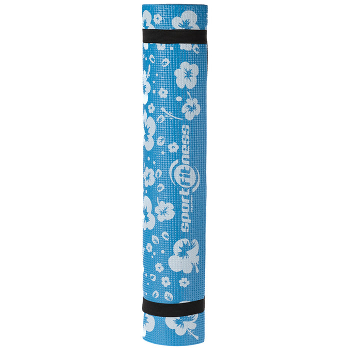 Mat de Yoga Grabada Azul