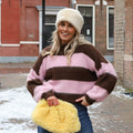 Monica mohair knit lichtroze