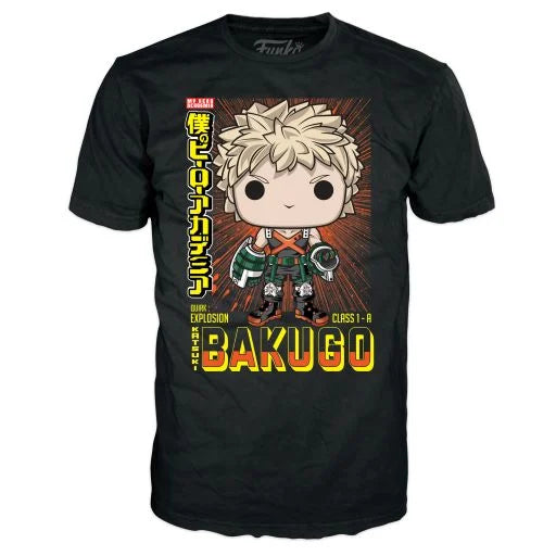 MY HERO ACADEMIA - Booble Head POP N° 249 - Bakugo (MT) +T-shirt (L)