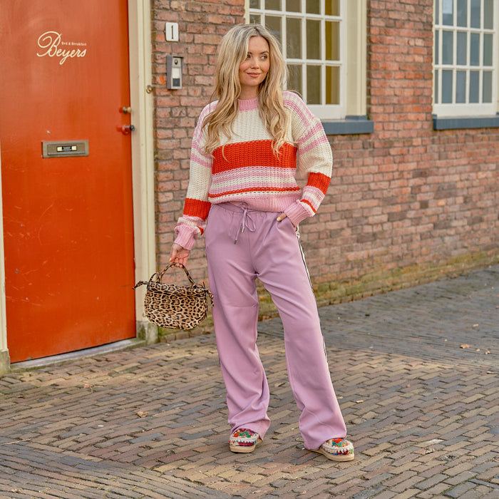 Noisy May Charlie knit birch tomato bon