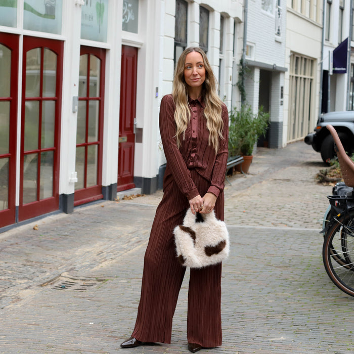 Nora wide pants hot fudge