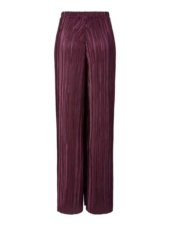 Nora wide pants wine tasting red