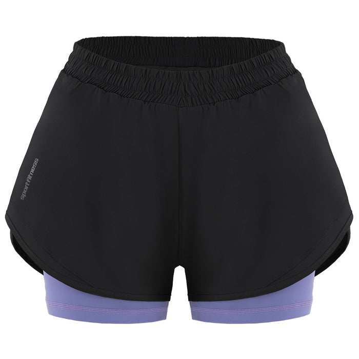 Pantaloneta Short Cute Negro Lila