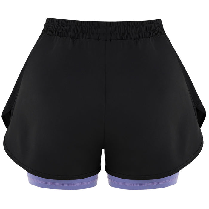 Pantaloneta Short Cute Negro Lila