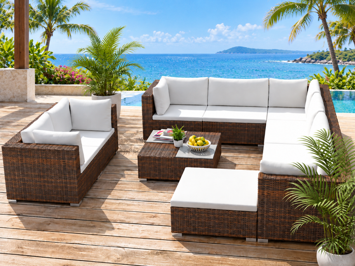 PE Rattan Outdoor Sofa Set