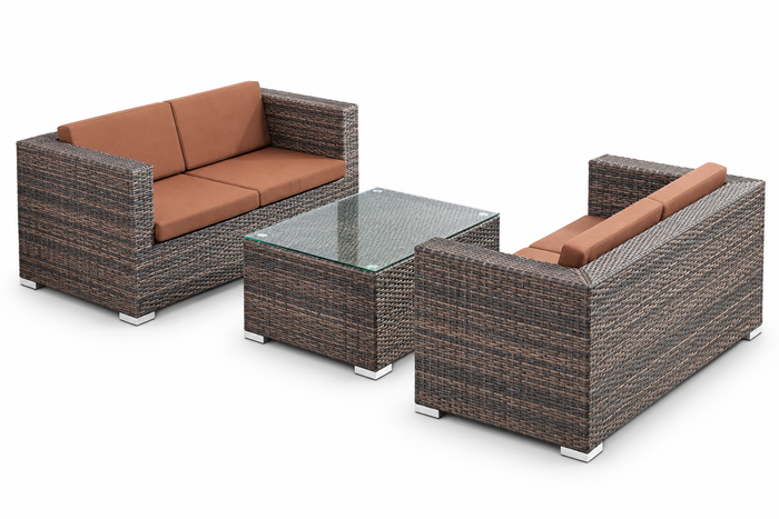 PE Rattan Outdoor Sofa Set