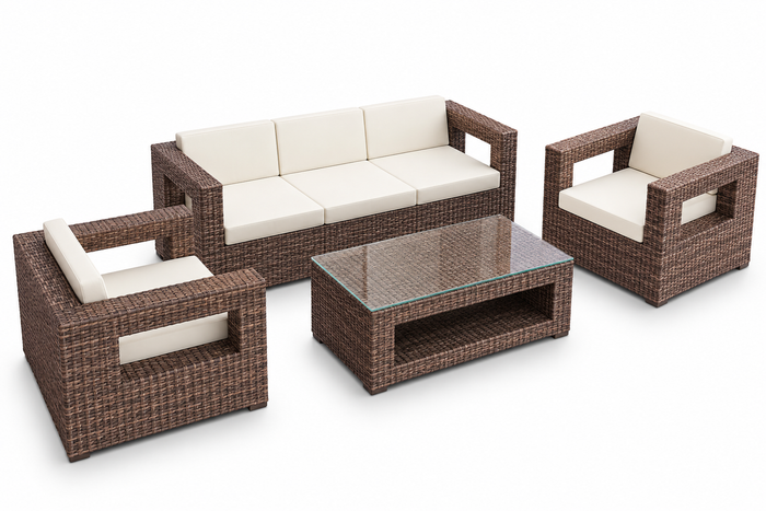 PE Rattan Outdoor Sofa Set