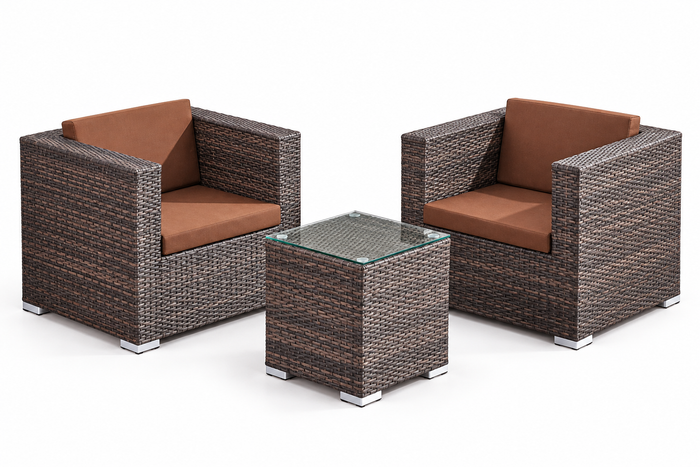 2 Single Seats + Coffee Table