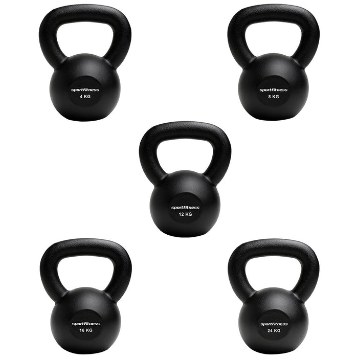 Pesas rusas Sportfitness de hierro fundido en distintos pesos