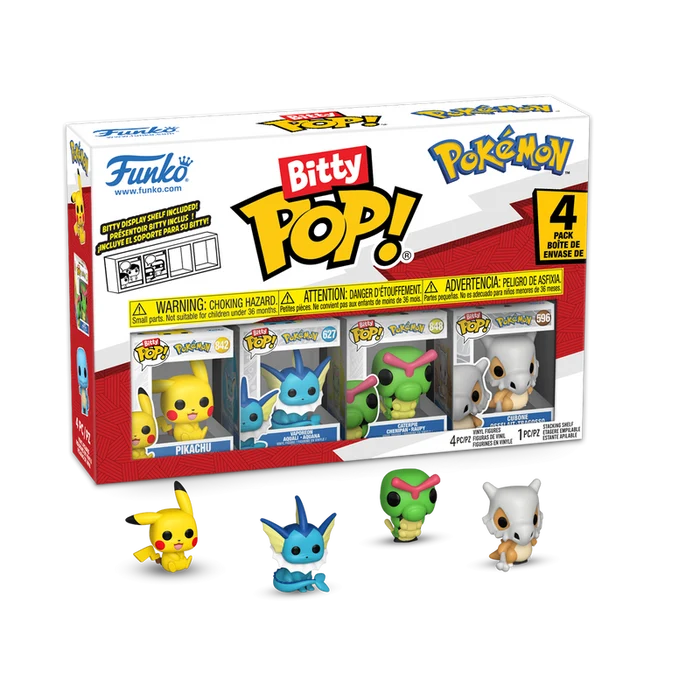 POKEMON - Bitty Pop 4 Pack 2.5cm - Pikachu