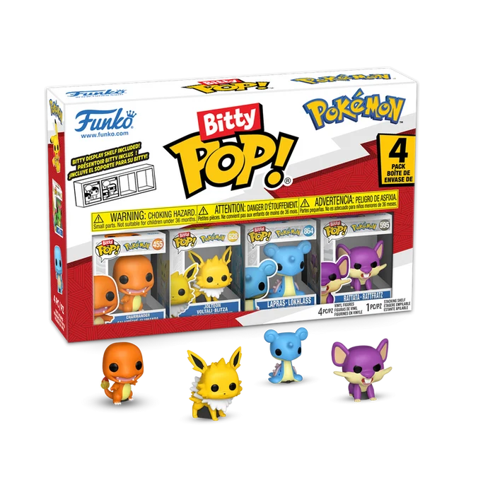 POKEMON - Bitty Pop 4 Pack 2.5cm - Salamèche