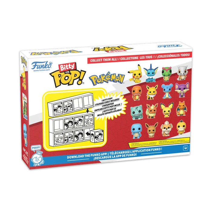 POKEMON - Bitty Pop 4 Pack 2.5cm - Salamèche