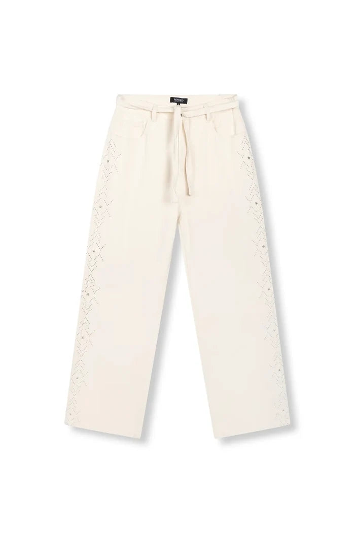 Refined Department relaxed studs denim pants Payton