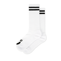 Rib Socks | Long | Happy Sad - White/Black