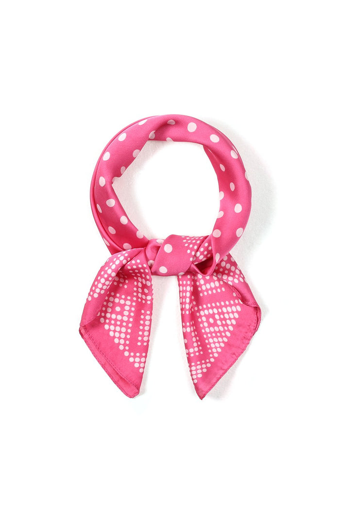 Sjaal met polkadots roze