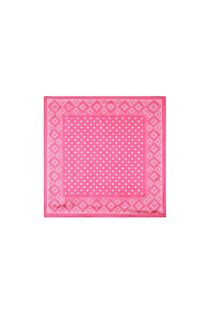 Sjaal met polkadots roze