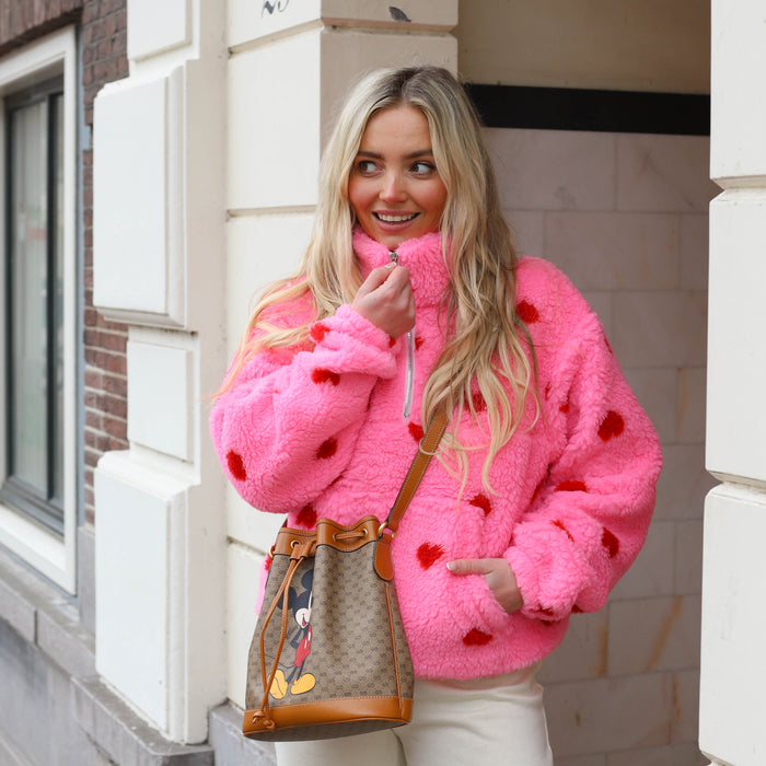 Teddy jack hartjes roze rood