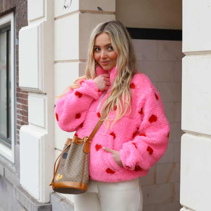 Teddy jack hartjes roze rood