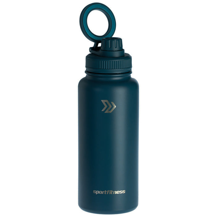 Termo Metálico con soporte Para Celular 32oz Azul Oscuro