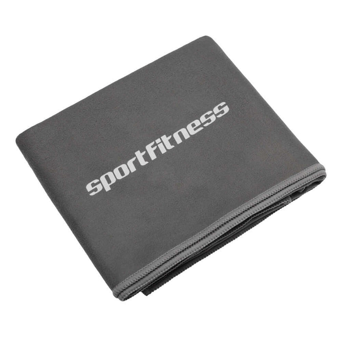 toalla de microfibra deportiva wicking gris claro sportfitness