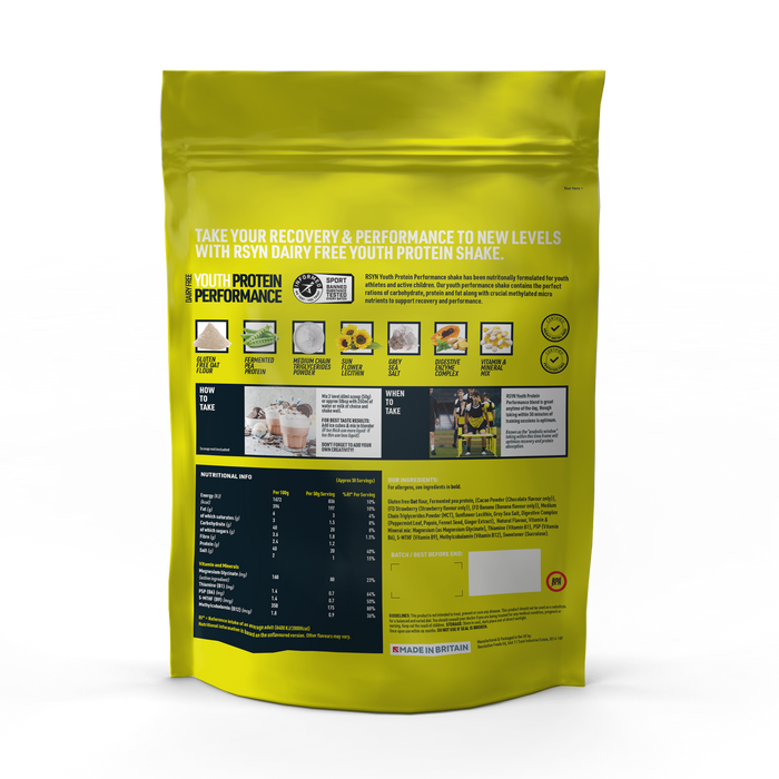 1 Serving Youth Performance Plant Based Protein | RSYN - Raw Sport